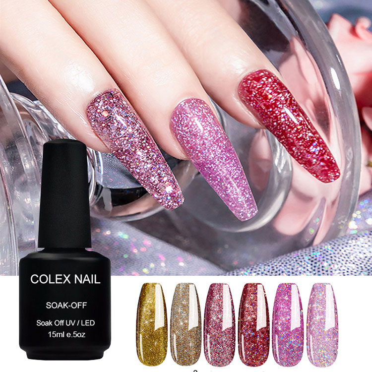 15ml rumah diy glitter gel menggilap