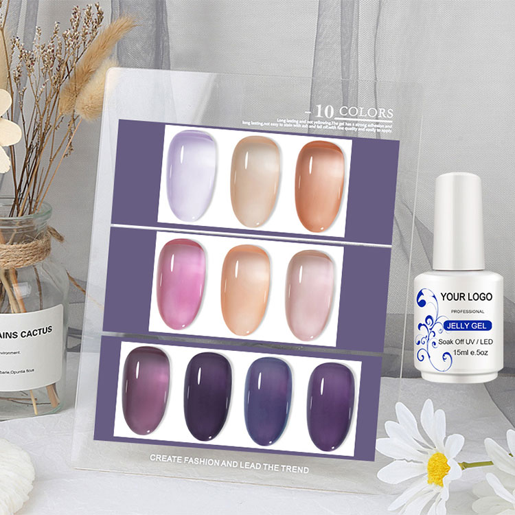 60 warna Ice Jelly Gel menggilap