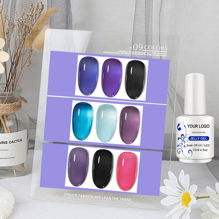 90 warna Ice Jelly Gel menggilap