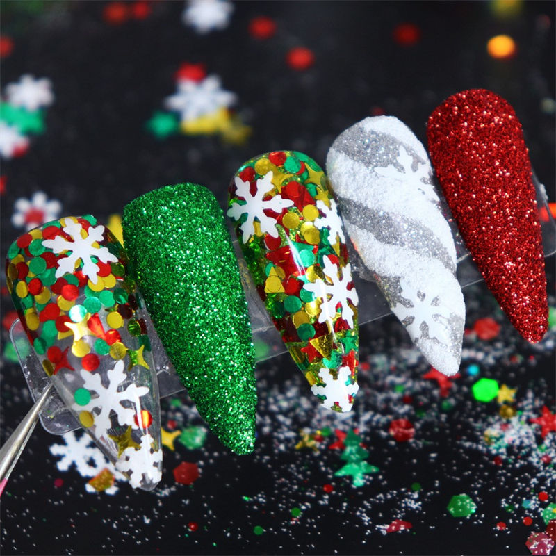Set serbuk kuku Krismas