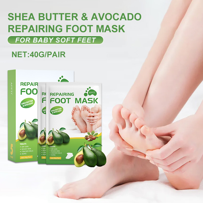 Vitamin E Avokado Sekali Pakai Nourish Foot Peel Fool Mask