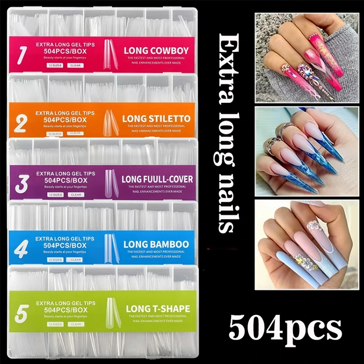 Petua gel panjang tambahan - 504pcs