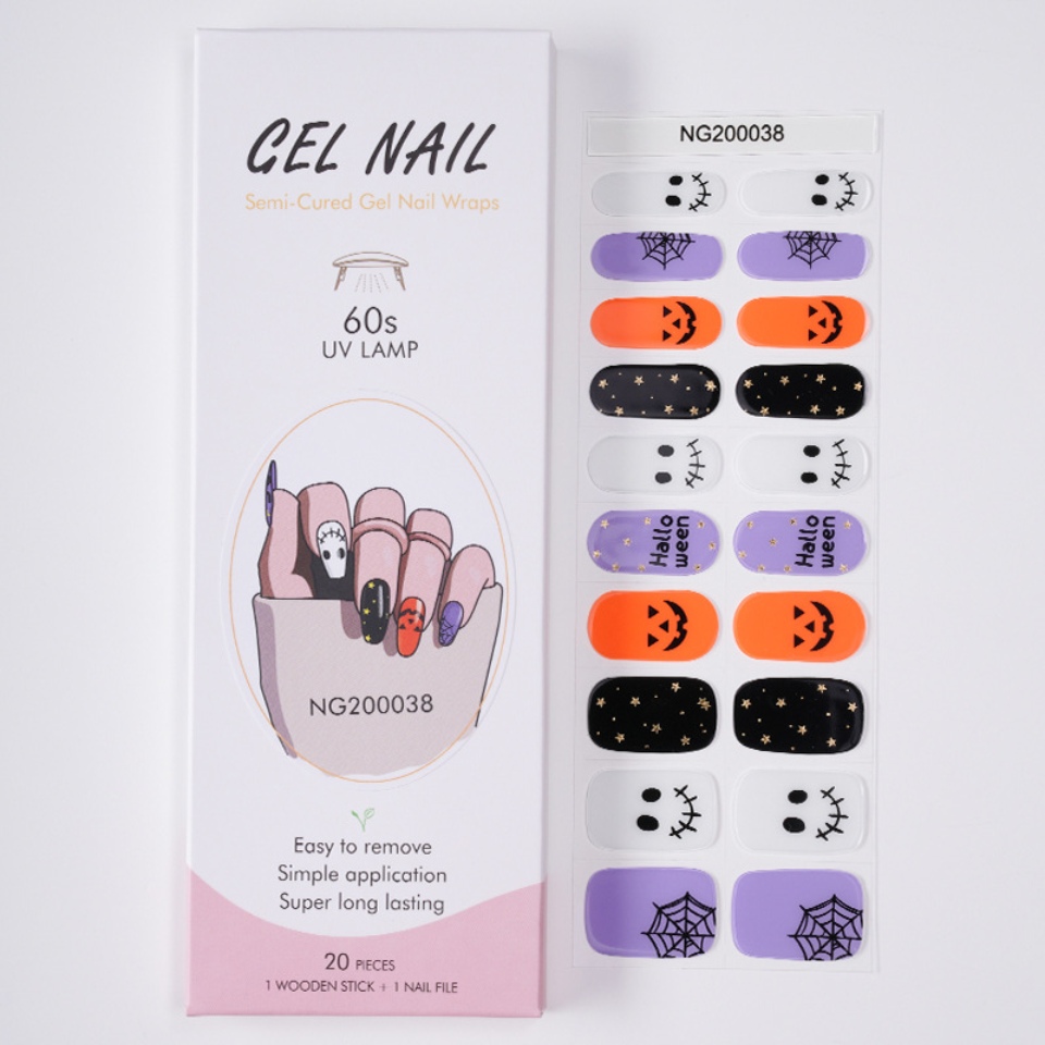 Pelekat manicure gel Halloween