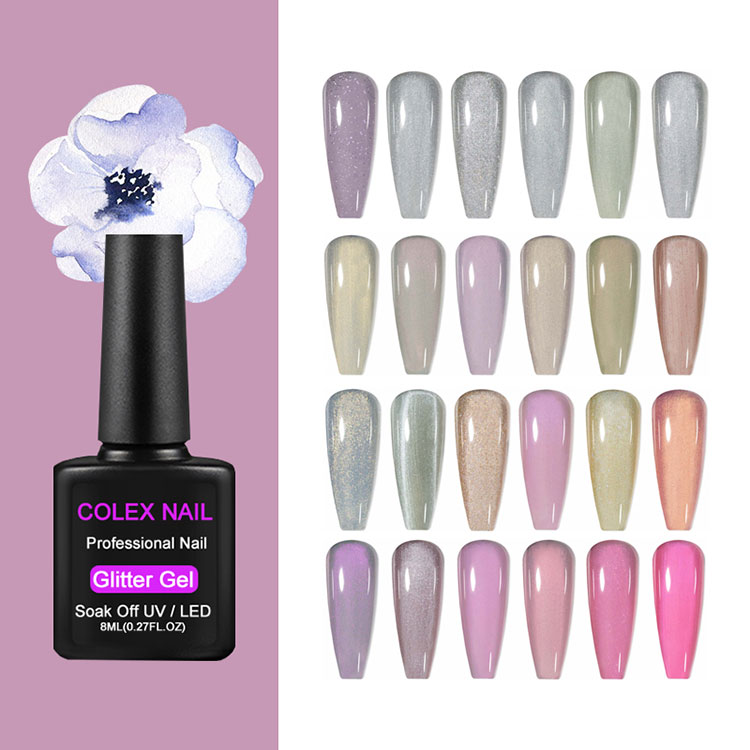 Bau Rendah Glitter Gel menggilap