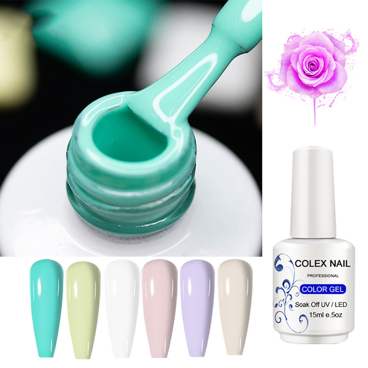 Macaron Green Pure Color Gel menggilap