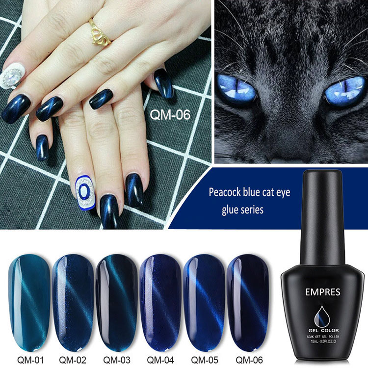 Magic Milky Stars Cat Eye Nail Gel Poland