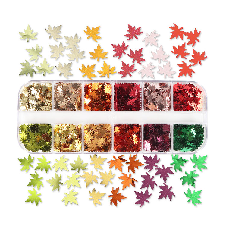 Labuci Kuku Daun Maple 12warna